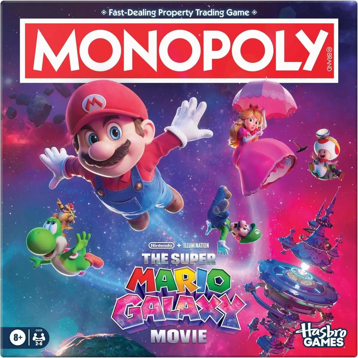 Super Mario Galaxy Movie Monopoly Board Game