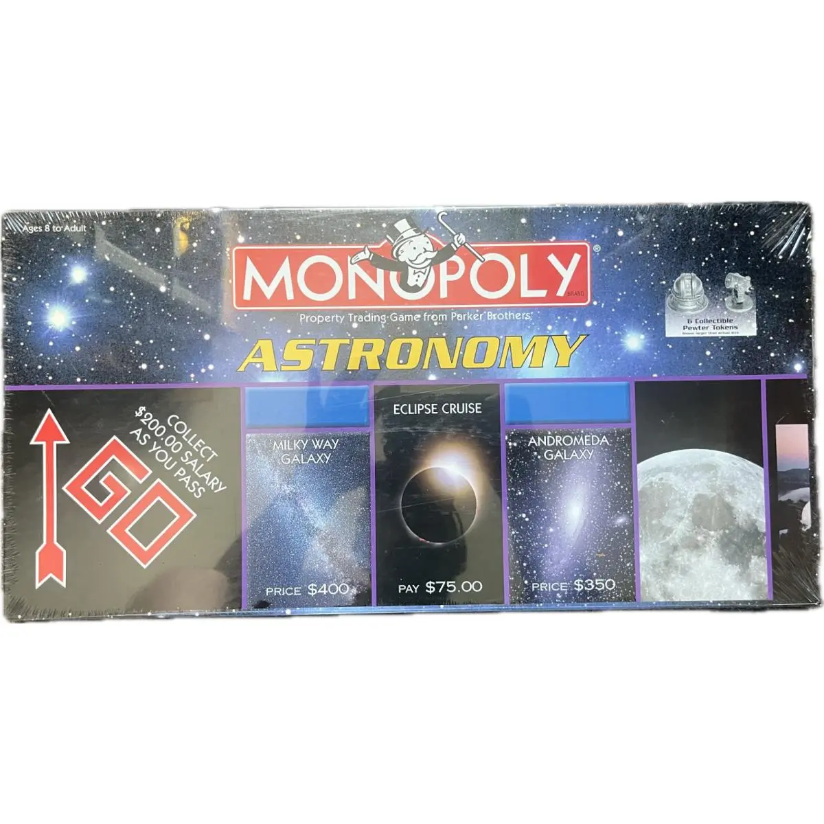 Monopoly Astronomy Edition by Hasbro Space Cosmic Planets Pewter 2001