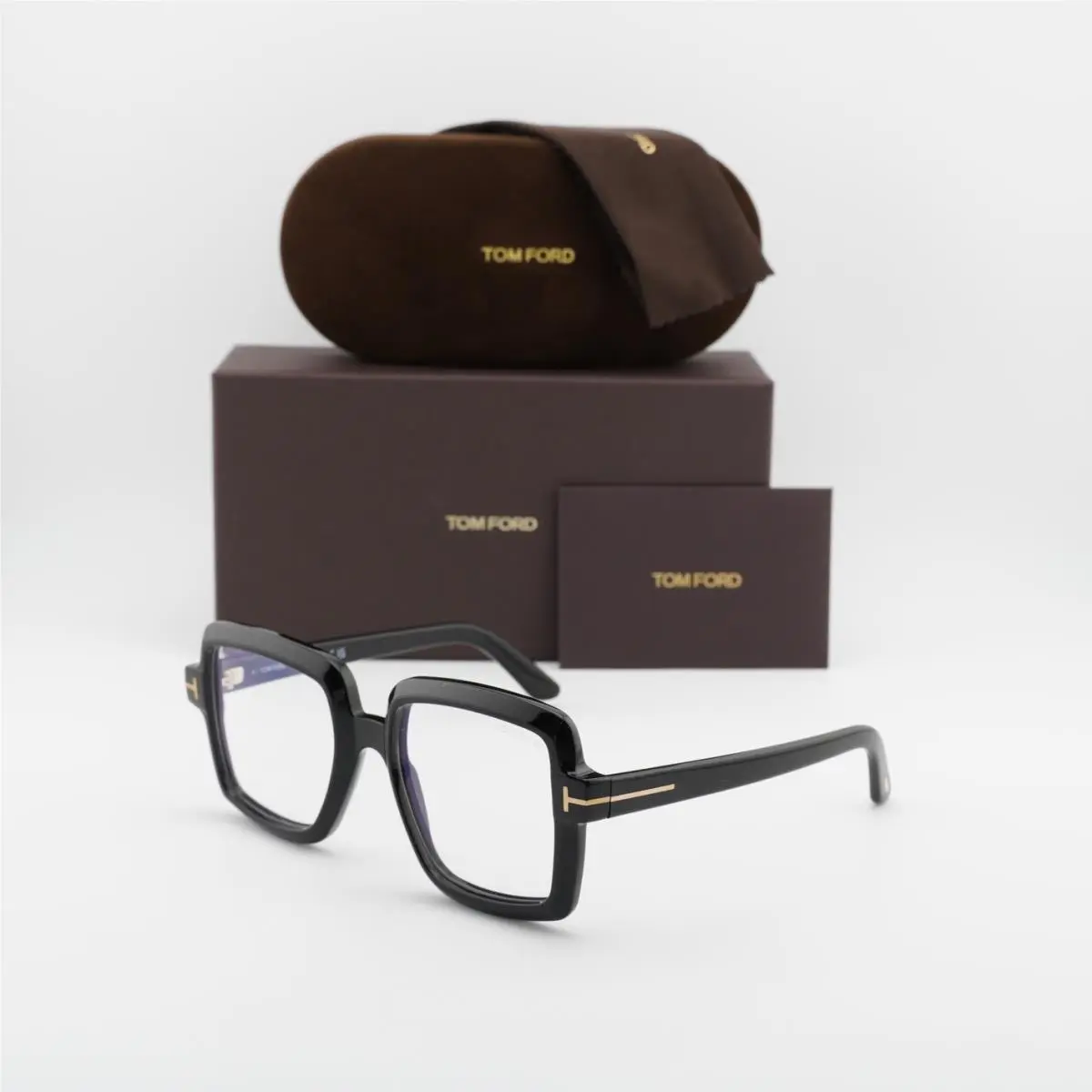 Tom Ford FT5913-B 001 Shiny Black 53mm Eyeglasses