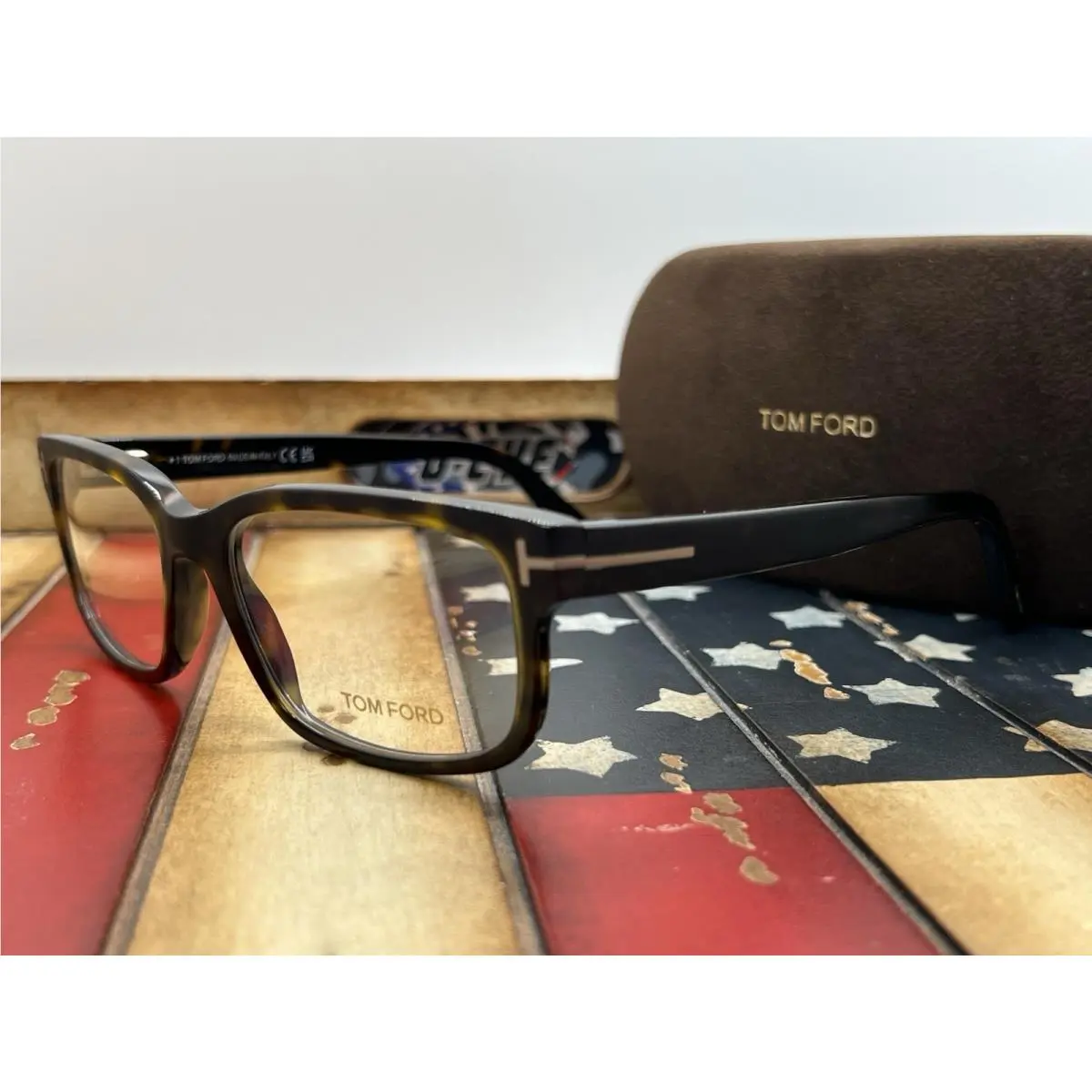 Tom Ford Eyeglasses TF5313/V 052 55mm Tortoise Frame Option To Add RX