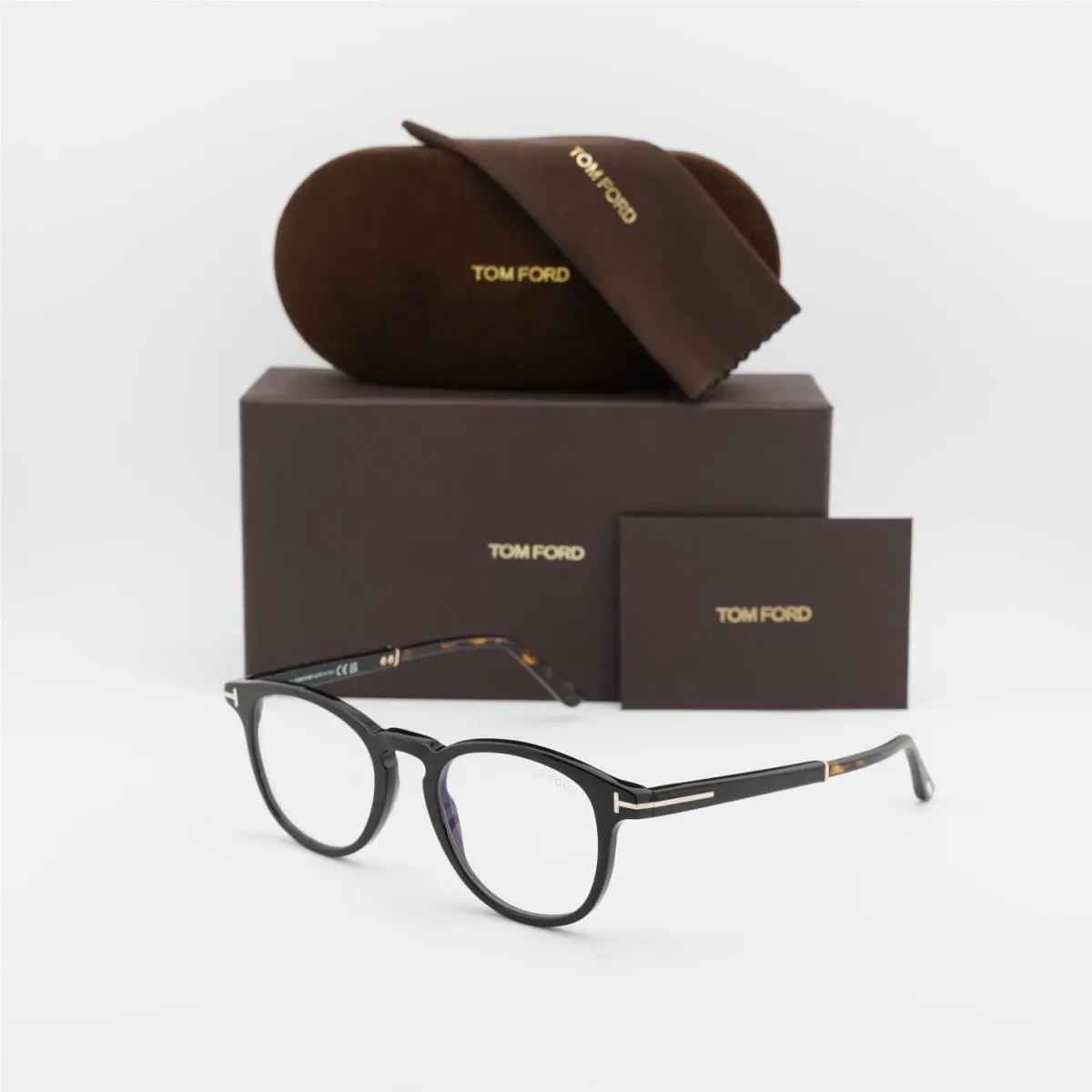 FT5891-B 005 Black 49mm Eyeglasses by Tom Ford