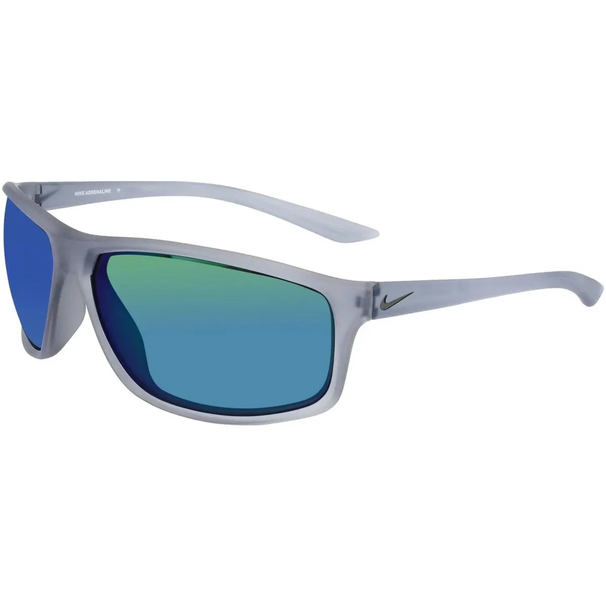 Adrenaline M Men`s Sport Wrap Sunglasses w/ Mirror Lens - EV1113 Matte Wolf Grey/Grey Green (013) by Nike