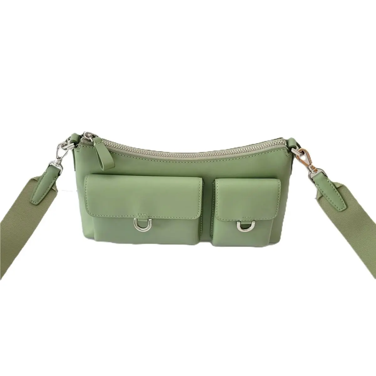 KN666 Cargo Smooth Leather Small Crossbody Handbag Balsam Green by Kate Spade