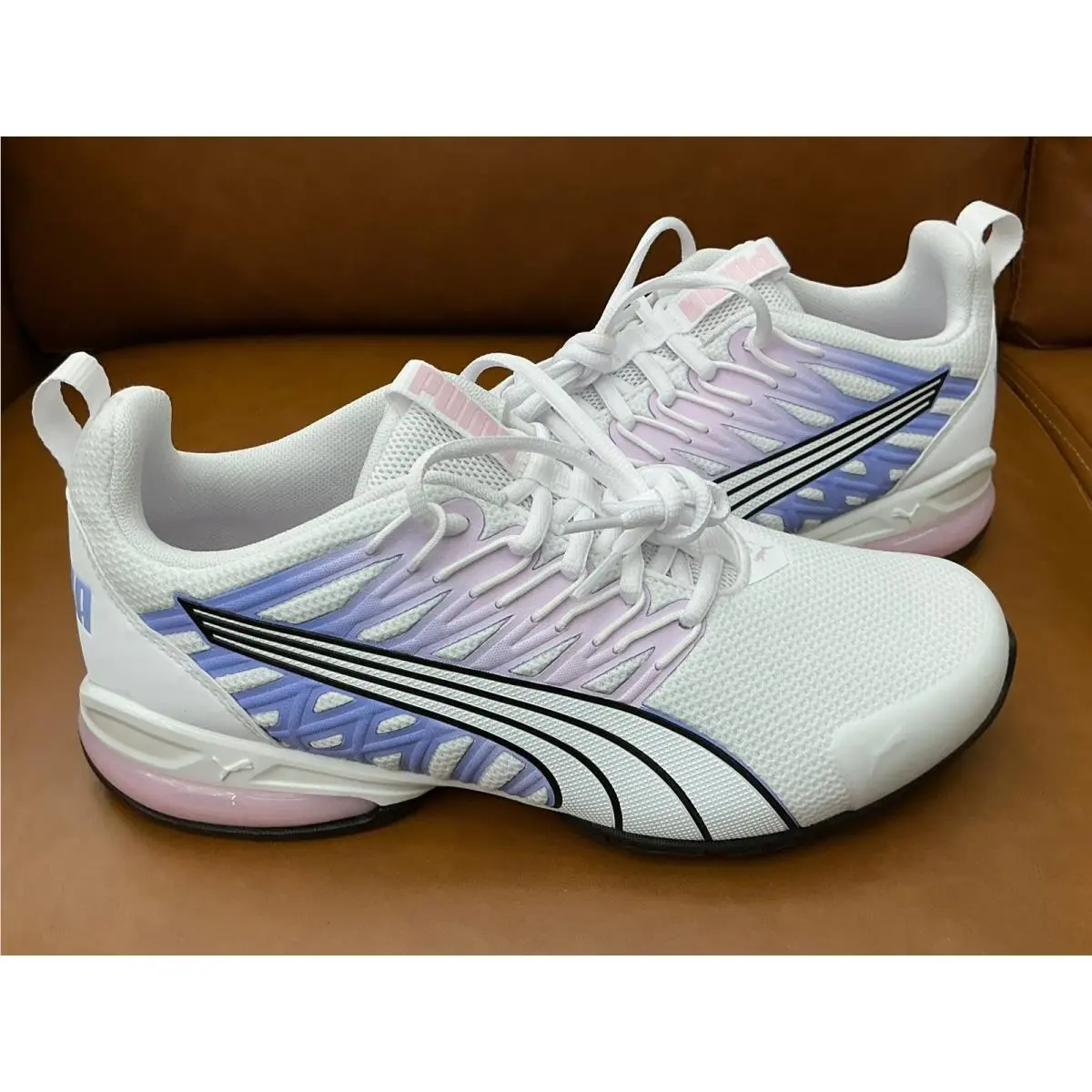 Puma Voltaic Evo Sneakers Womens 9 White Pink Lavender