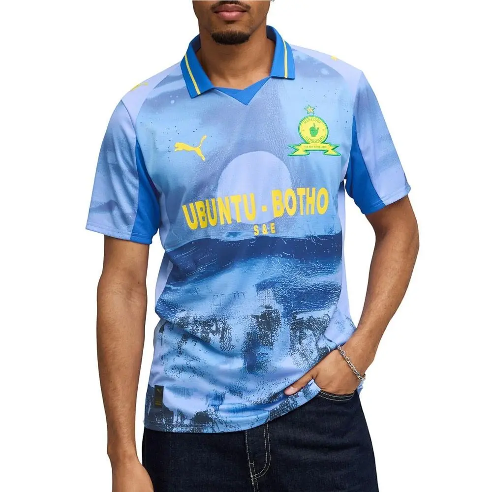 Puma clothing - PUMA  X Kidsuper Mamelodi Sundowns Crew Neck Jersey Replica - 78273823 - Purple (UPC: 198553830561) 1