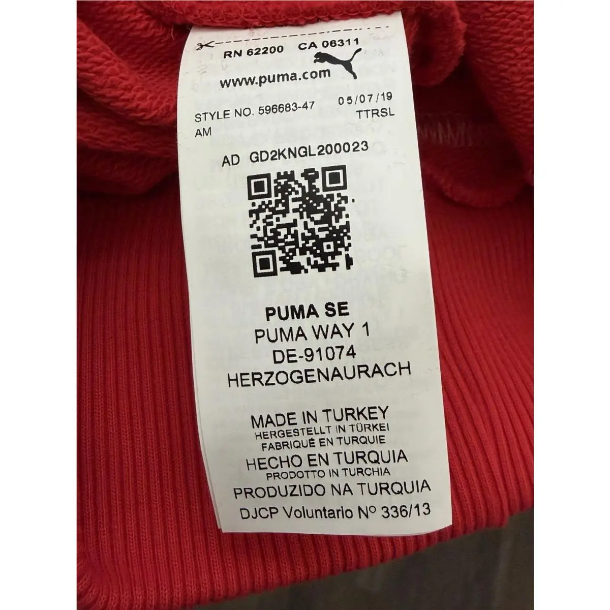 Puma clothing - 596680 47 - 596680 47 - Red (UPC: 0193524788117) 9