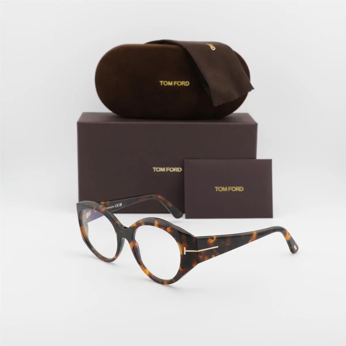 Tom Ford FT5950-B 052 Dark Havana 53mm Eyeglasses