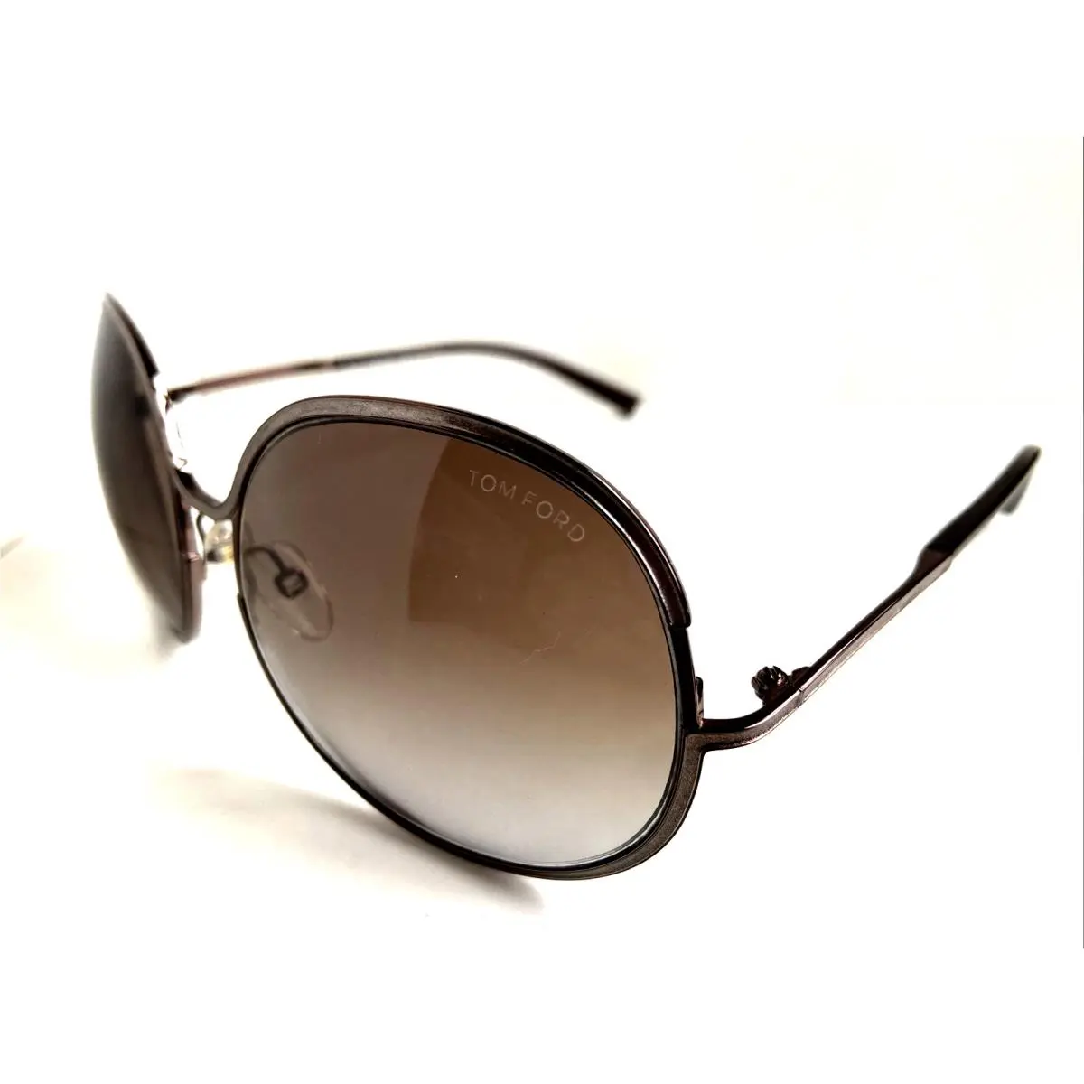 Tom Ford Alexandra TF 118 50F Gradient Round Oversized Women`s Sunglasses