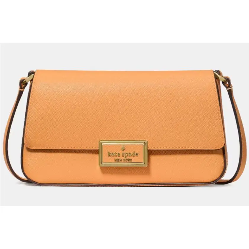 Kate Spade Reegan Mini Flap Crossbody Bag Orange Purse KM532 Retail