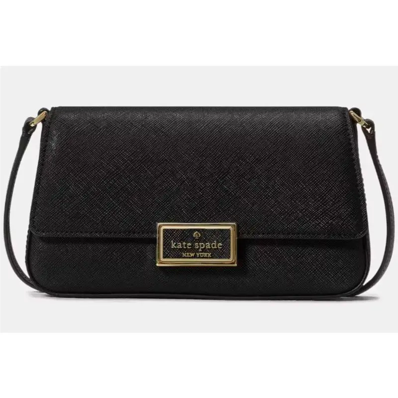 Kate Spade Reegan Mini Flap Crossbody Bag Black Purse KM532 Retail