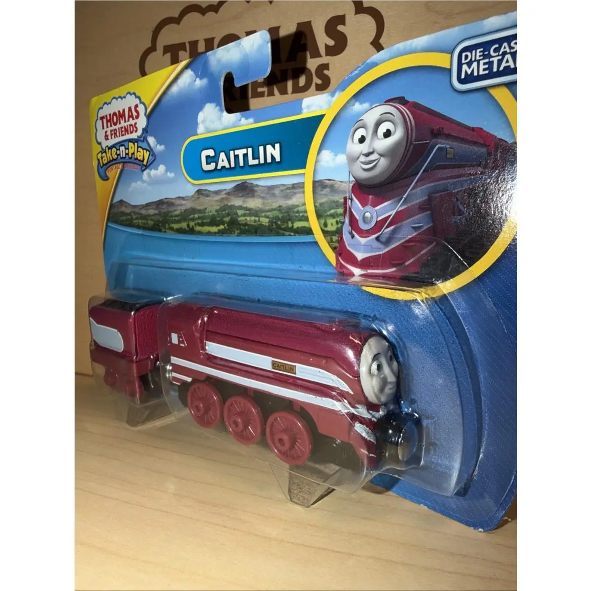Caitlin Thomas Friends Train Take Along n Play Diecast 2015 ON Card