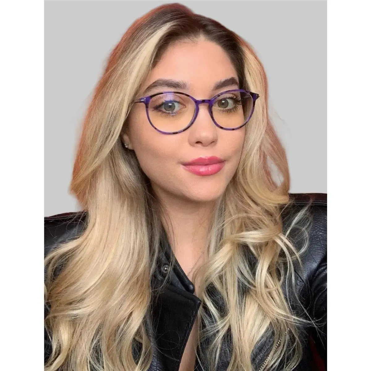 Tom Ford TF 5617-B 056 52mm 52-17-140 Purple Round Women`s Eyeglasses Frame