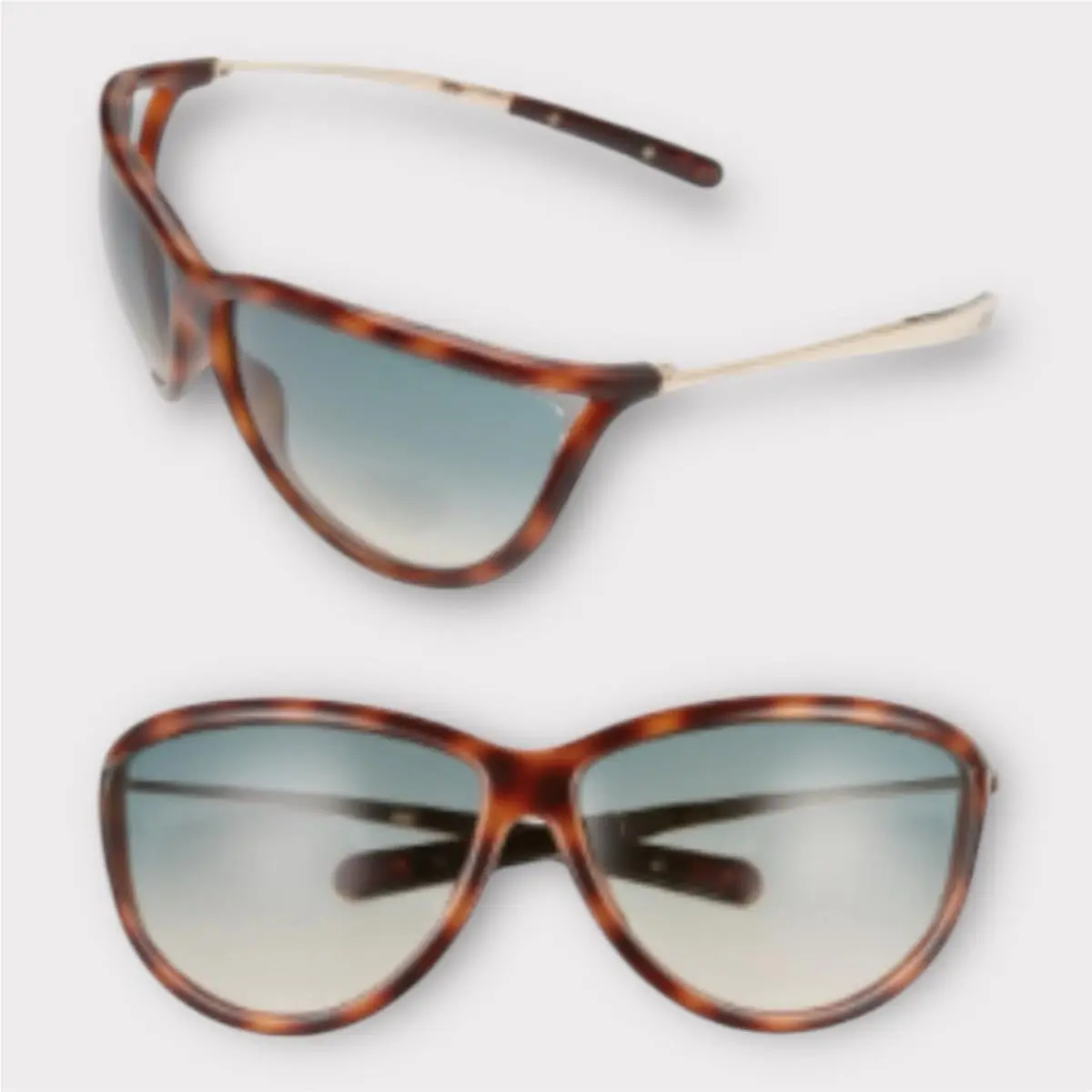 Tom Ford Tammy Sunglasses 70mm Oversized Havana Gradient Luxury Designer
