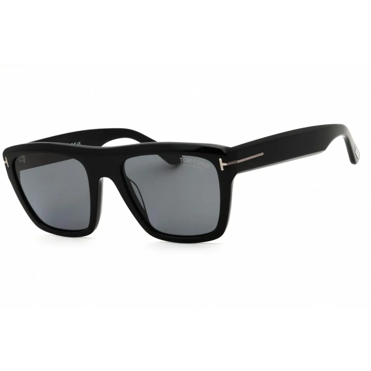 Tom Ford FT1077-N 01D Shiny Black/smoke Polarized 55-20-145 Sunglasses