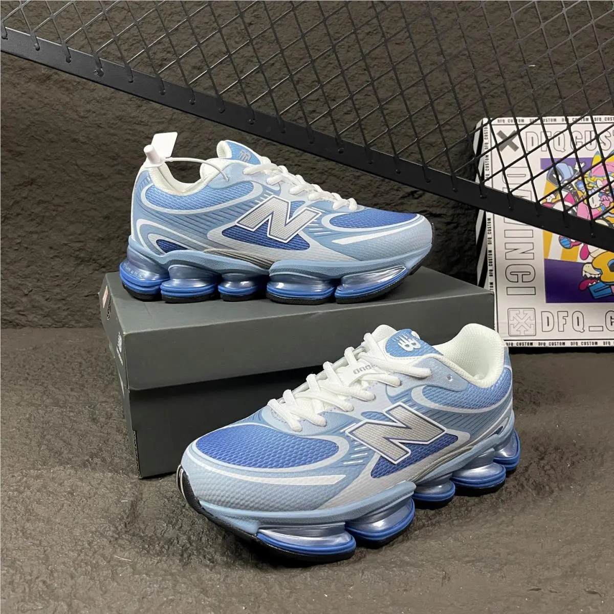 New Balance Abzorb 2000 White Blue Men`s Shoes
