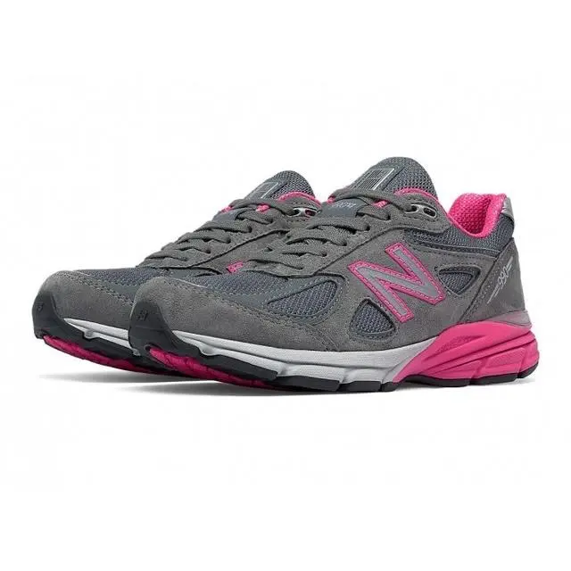 New Balance Women`s Made in US 990 V4 Sneaker Gray Pink Size 5.5 2A