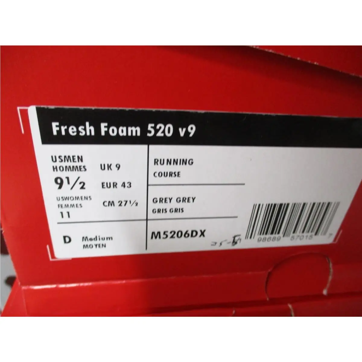 New Balance shoes - New Balance Fresh Foam 520 V9 - M5206DX - Gray 7