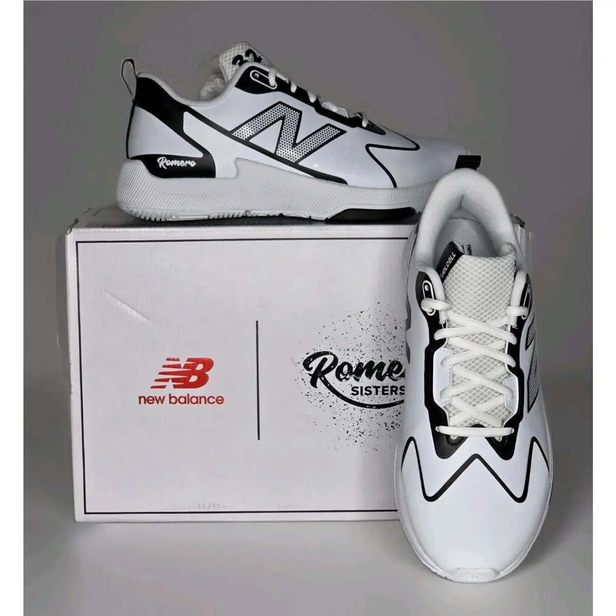 New Balance Fuelcell Romero Duo Trainer Women`s 9.5 STROMKB2 White Black Shoes