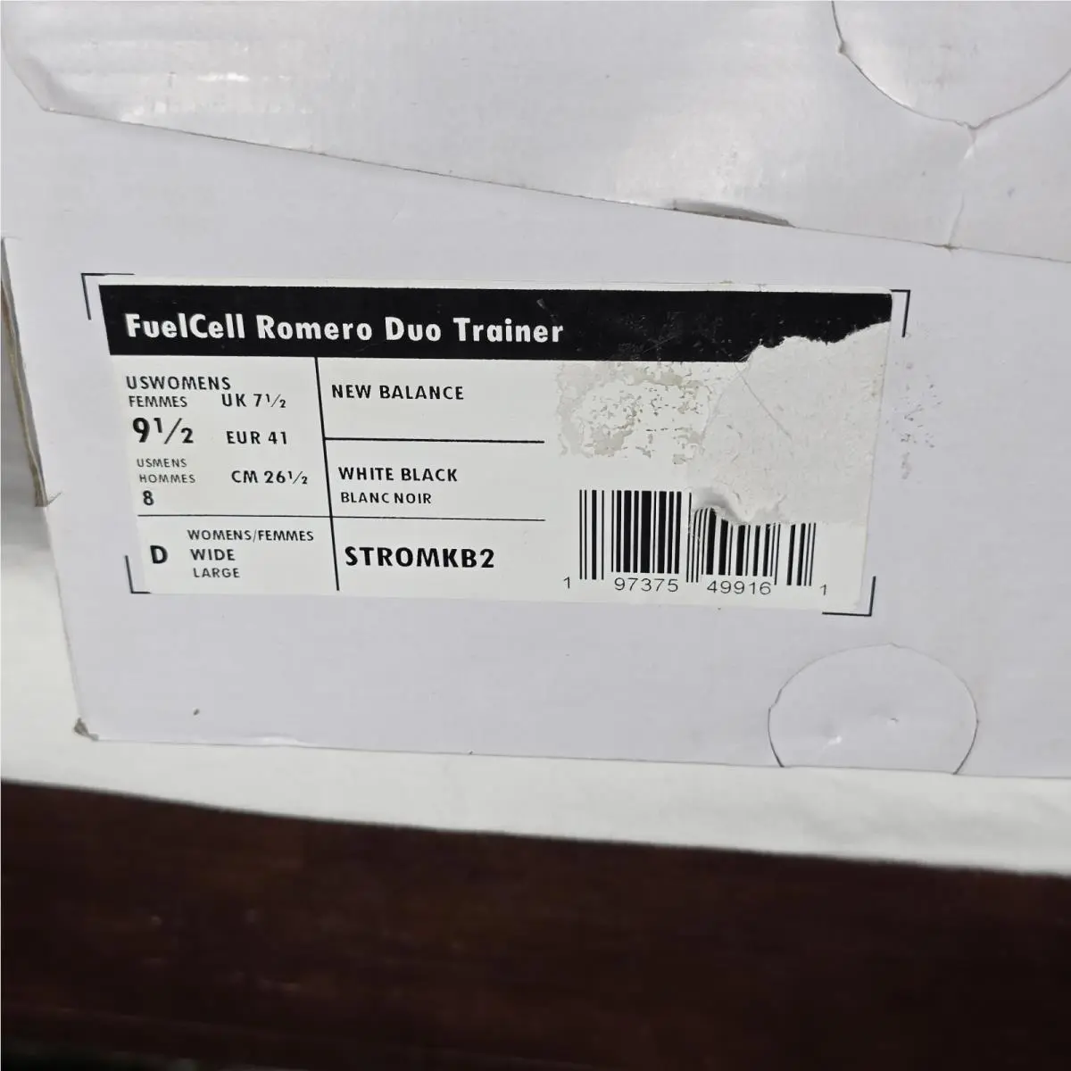 New Balance shoes - New Balance FuelCell Romero Duo STROMKB2 - STROMKB2 - White (UPC: 197375499161) 9