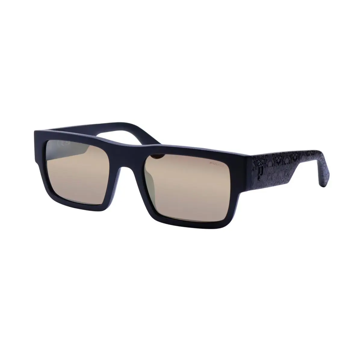 Police SPLL12 Goth 1 Sunglasses Mens Style Rectangular Shape Lenses Luxury Brand