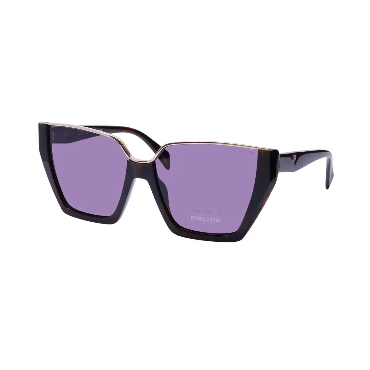 Police SPLL33 Gem 1 Sunglasses Oversized Lenses Premium Collection Luxury Frame