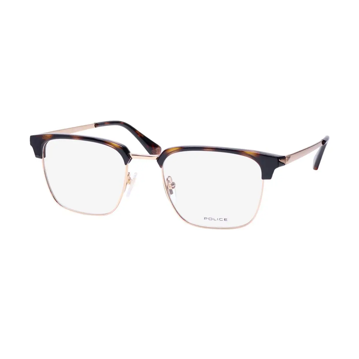 VPLL64 Tailwind Evo 6 Eyeglass Frame/glasses Adjustable Nosepads Fullrim Rose Gold / Tortoise by Police
