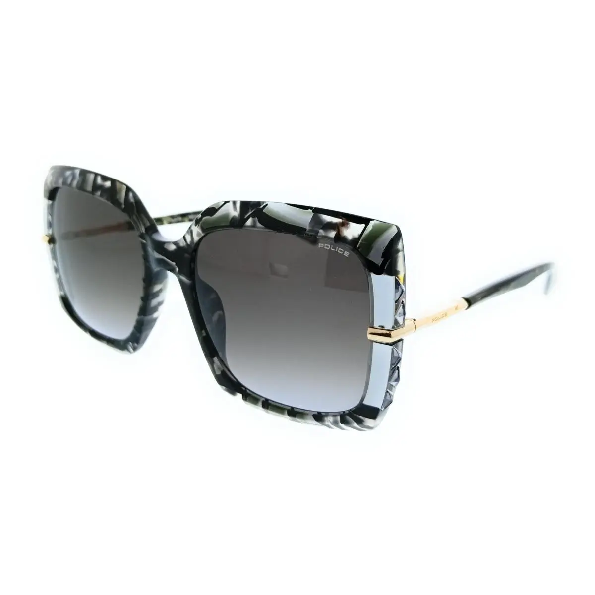 Police PLG23 06RT Brown Square Womens Sunglasses