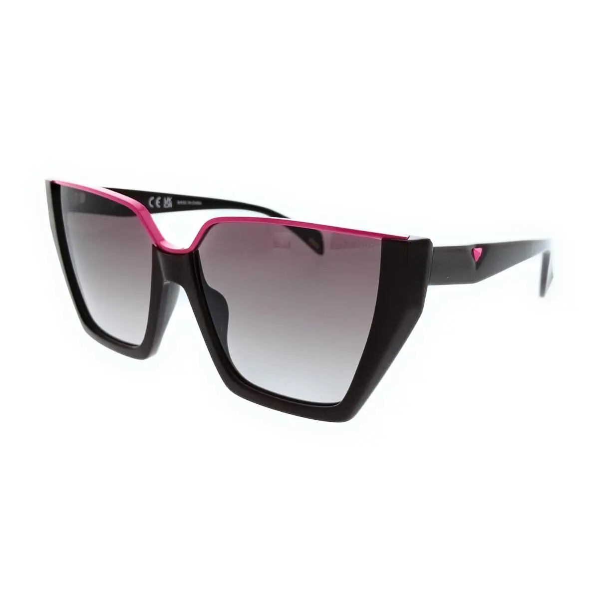 Police PLL33 0G96 Burgundy Square Womens Sunglasses