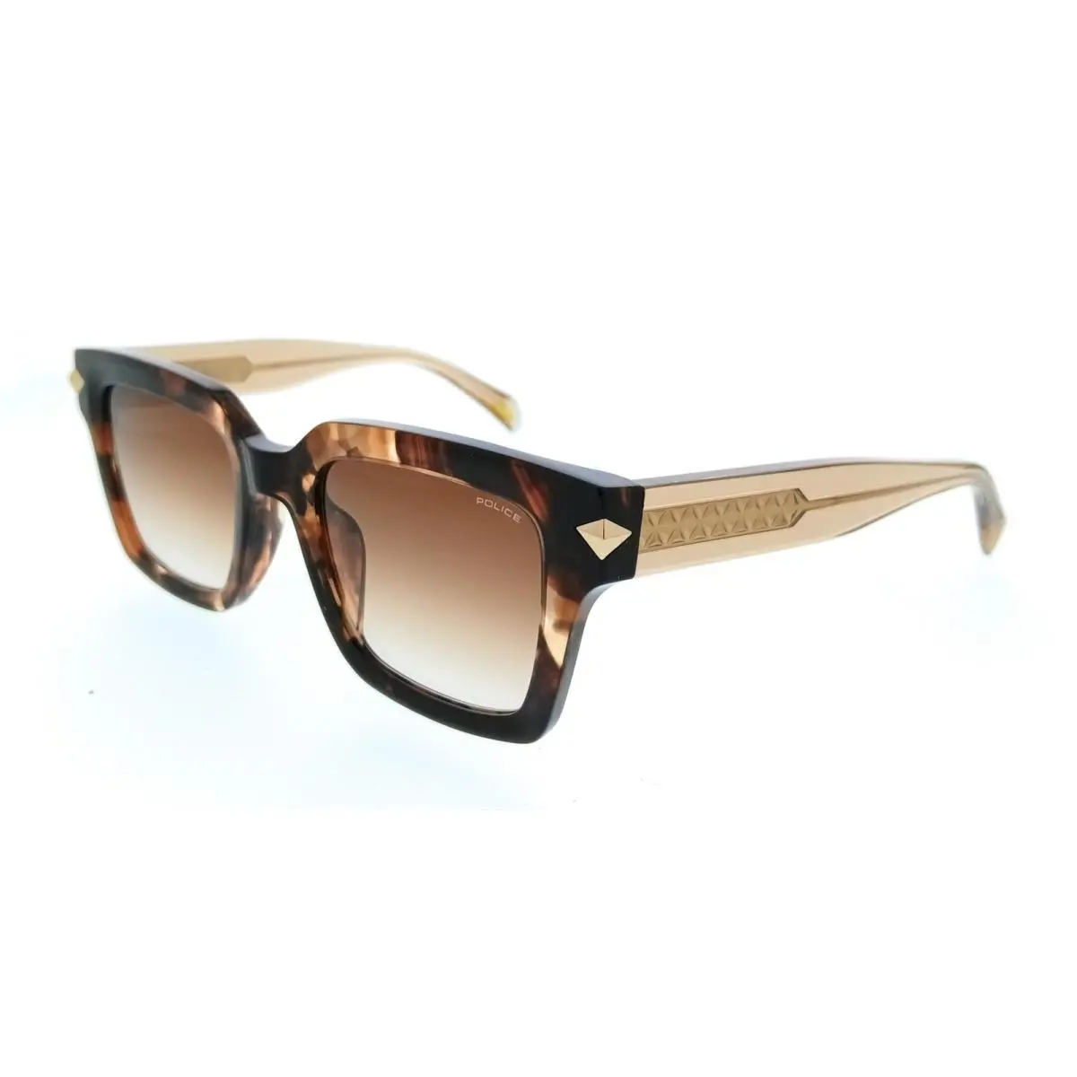 Police PLF32 02AD Tortoise Square Womens Sunglasses