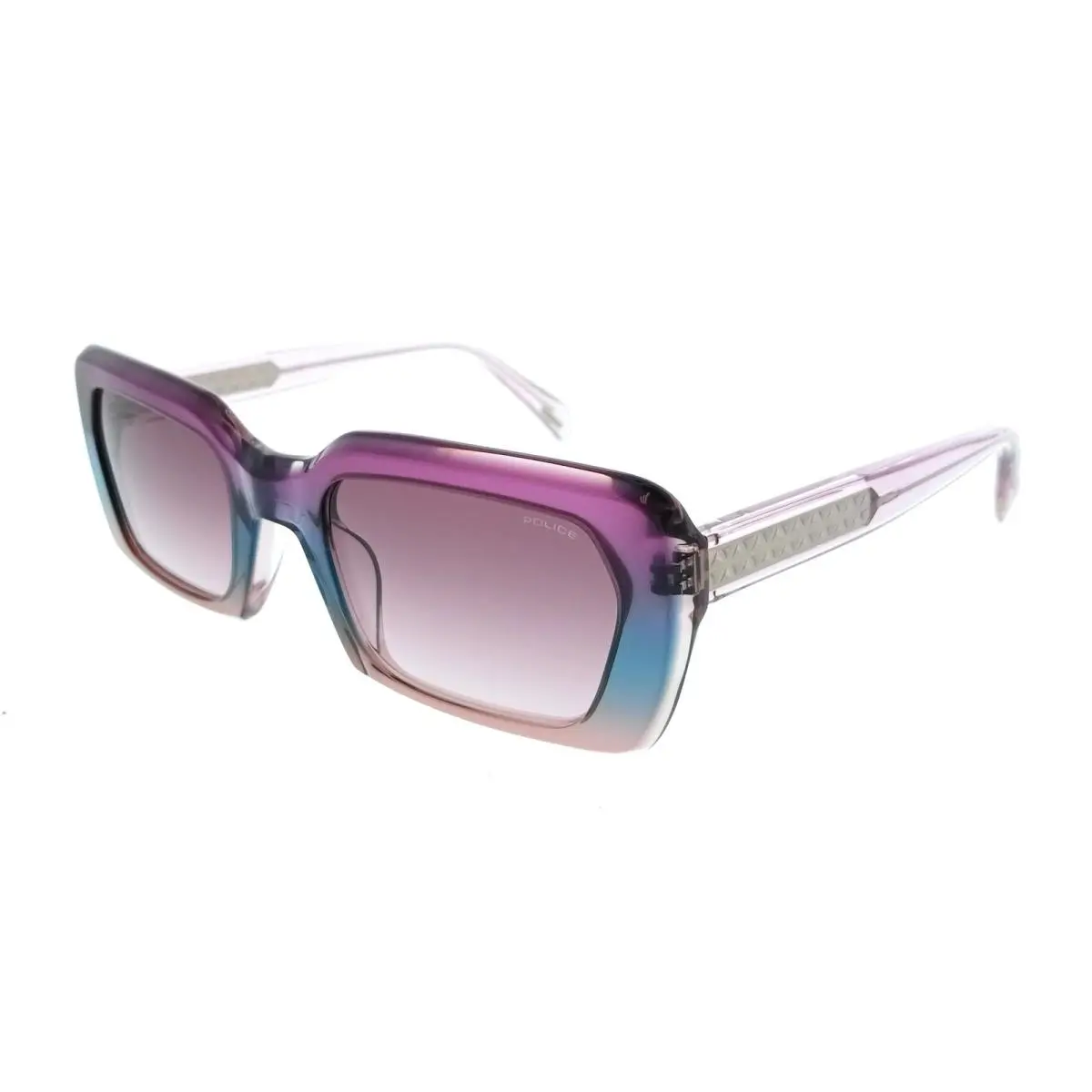Police PLG21 0ABT Purple Square Womens Sunglasses