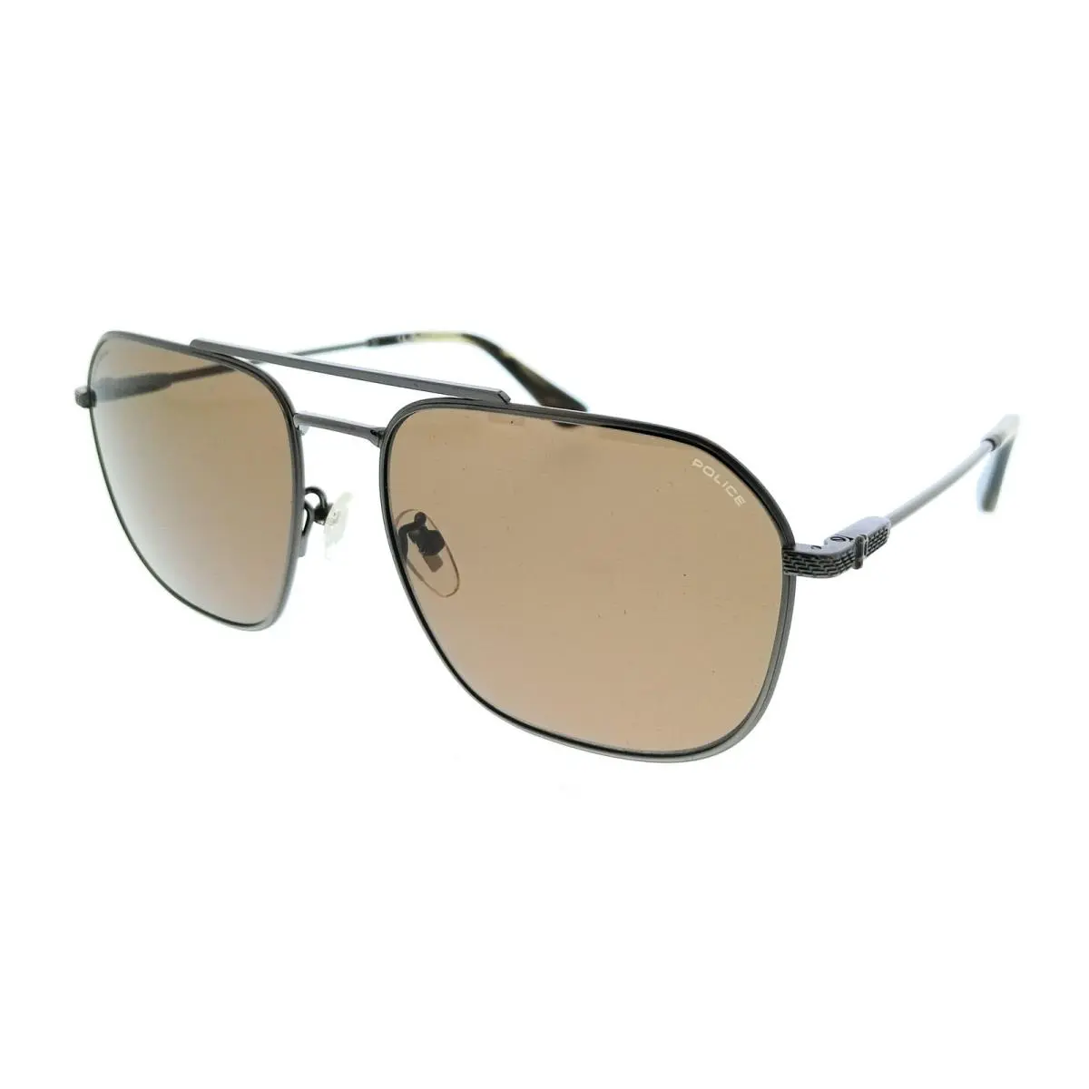 Police PLF64 568P Gunmetal Geometric Mens Sunglasses