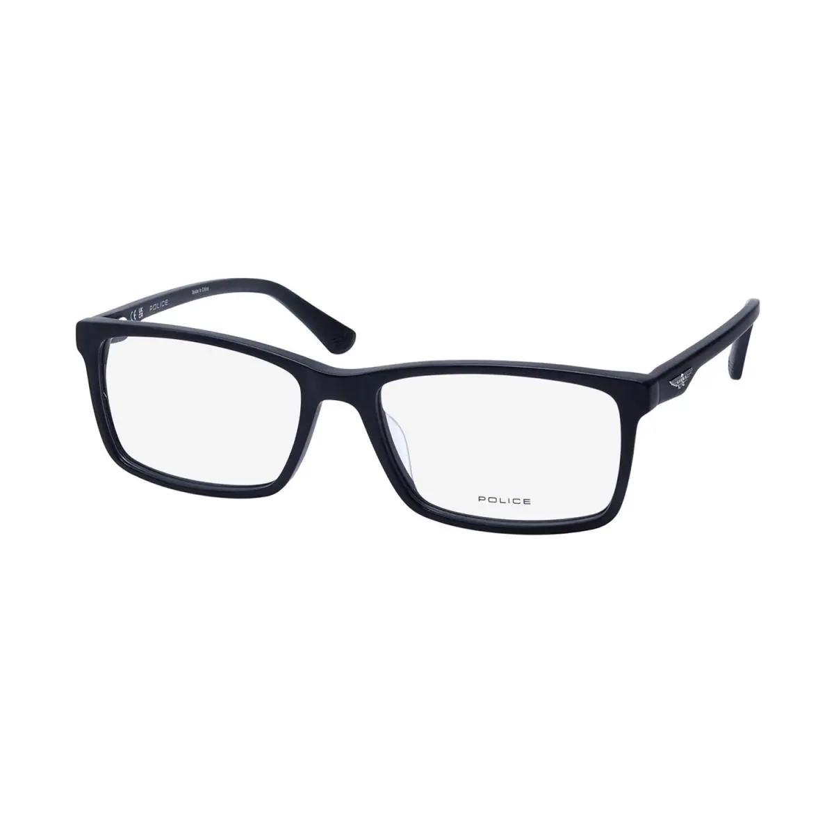 Police VPLN82 Origins Lite 24 Glasses Mens 0703 57-17-145 Black Rectangular