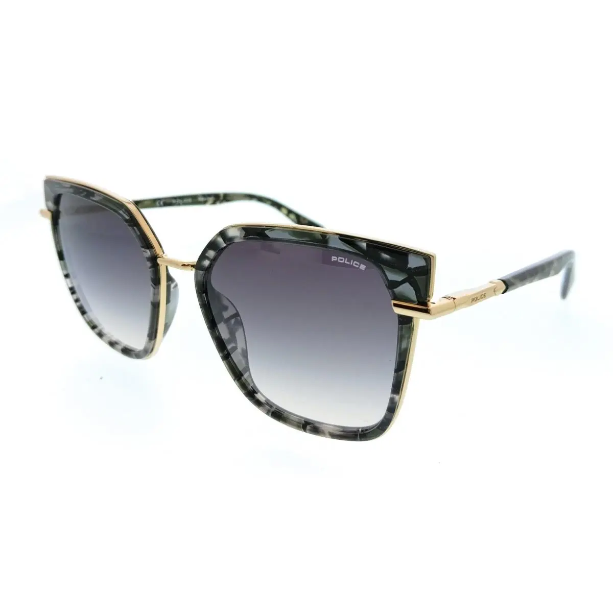 Police PLG24 300Y Shiny Rose Gold Square Womens Sunglasses