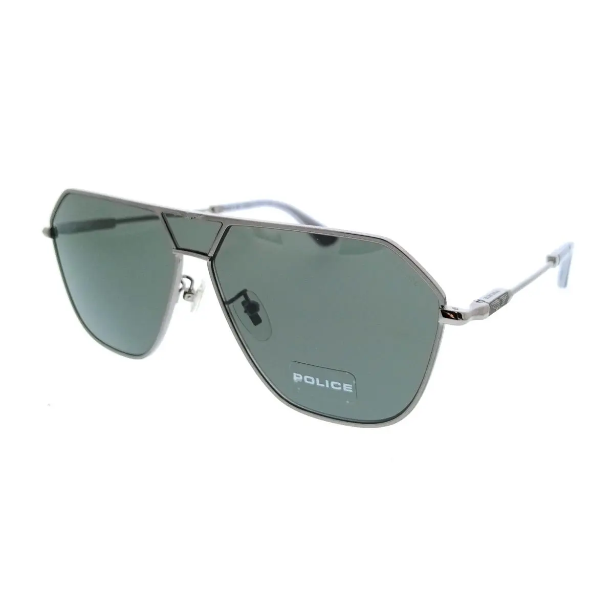 Police PLL89 509Y Silver Pantos Mens Sunglasses