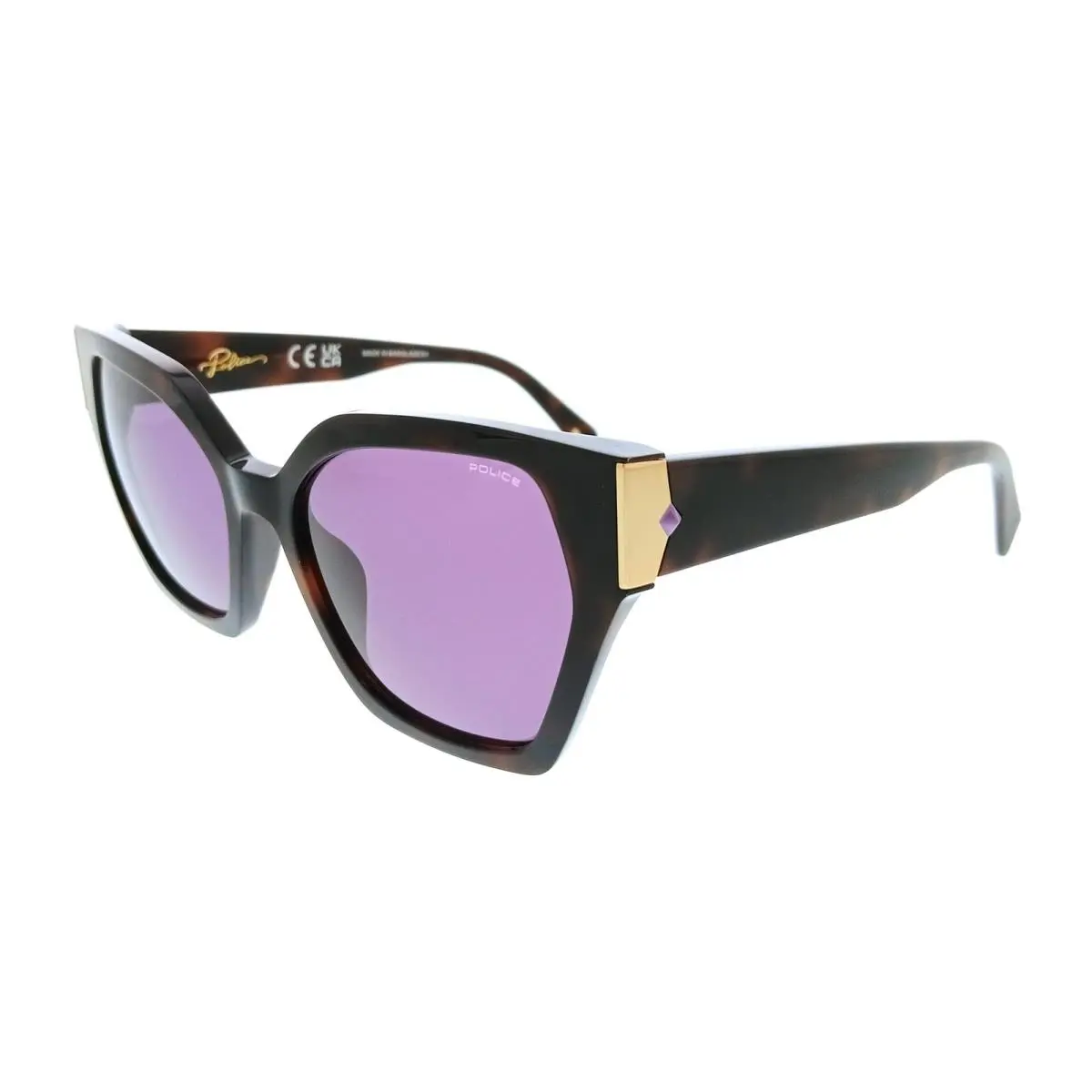 Police PLL34 752 Tortoise Square Womens Sunglasses