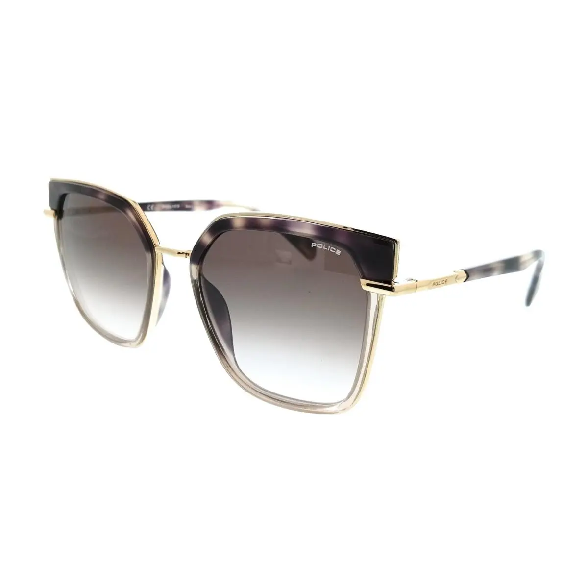 Police PLG24 300K Shiny Rose Gold Square Womens Sunglasses