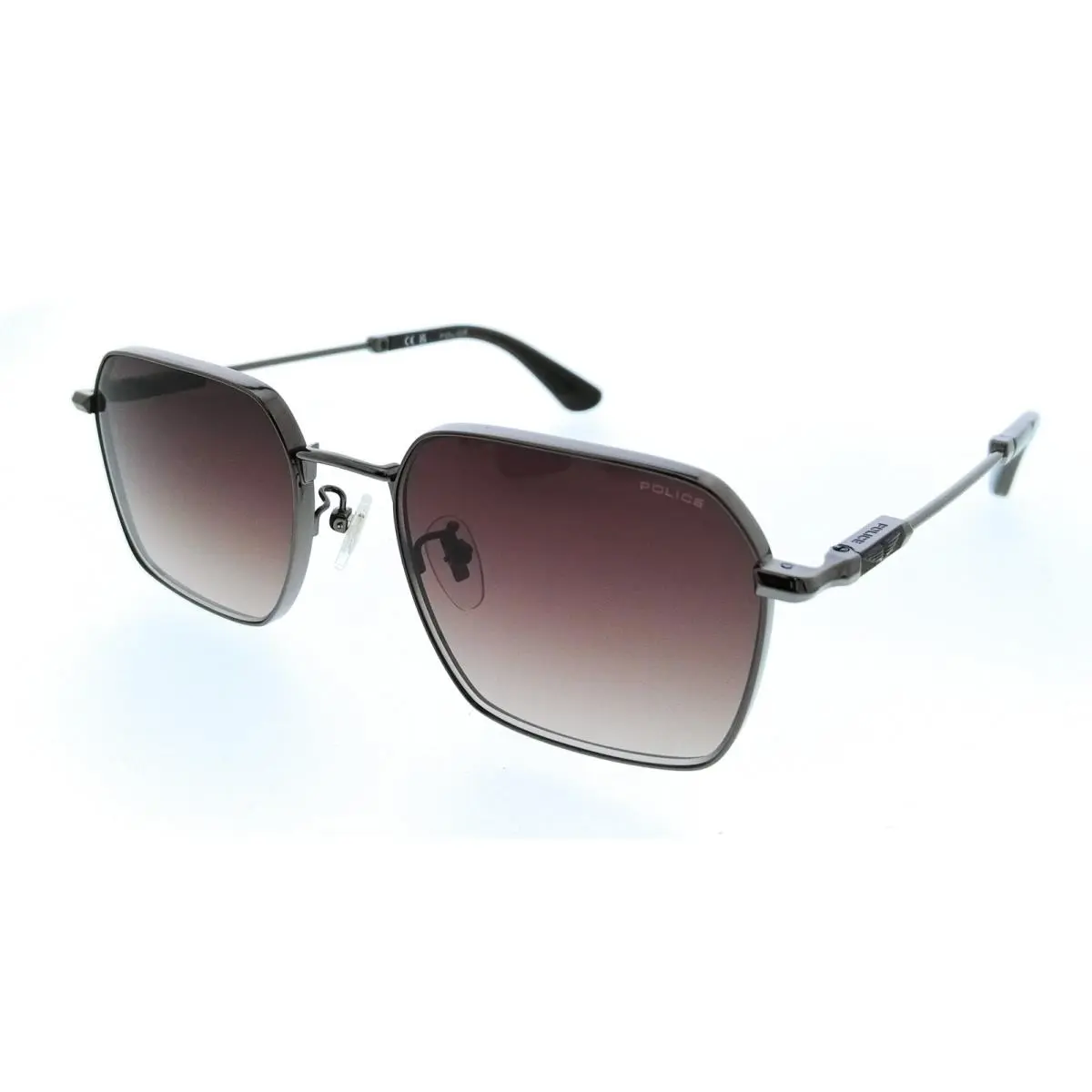 Police PLN41 568 Gunmetal Geometric Mens Sunglasses