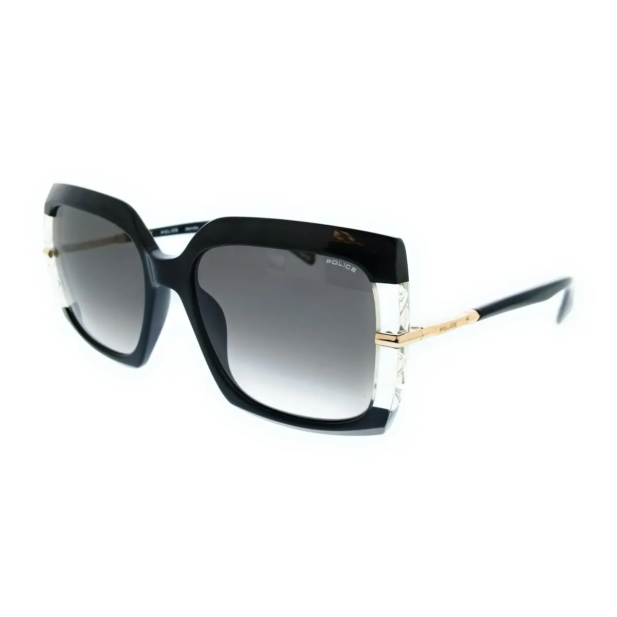 Police PLG23 700 Black Square Womens Sunglasses