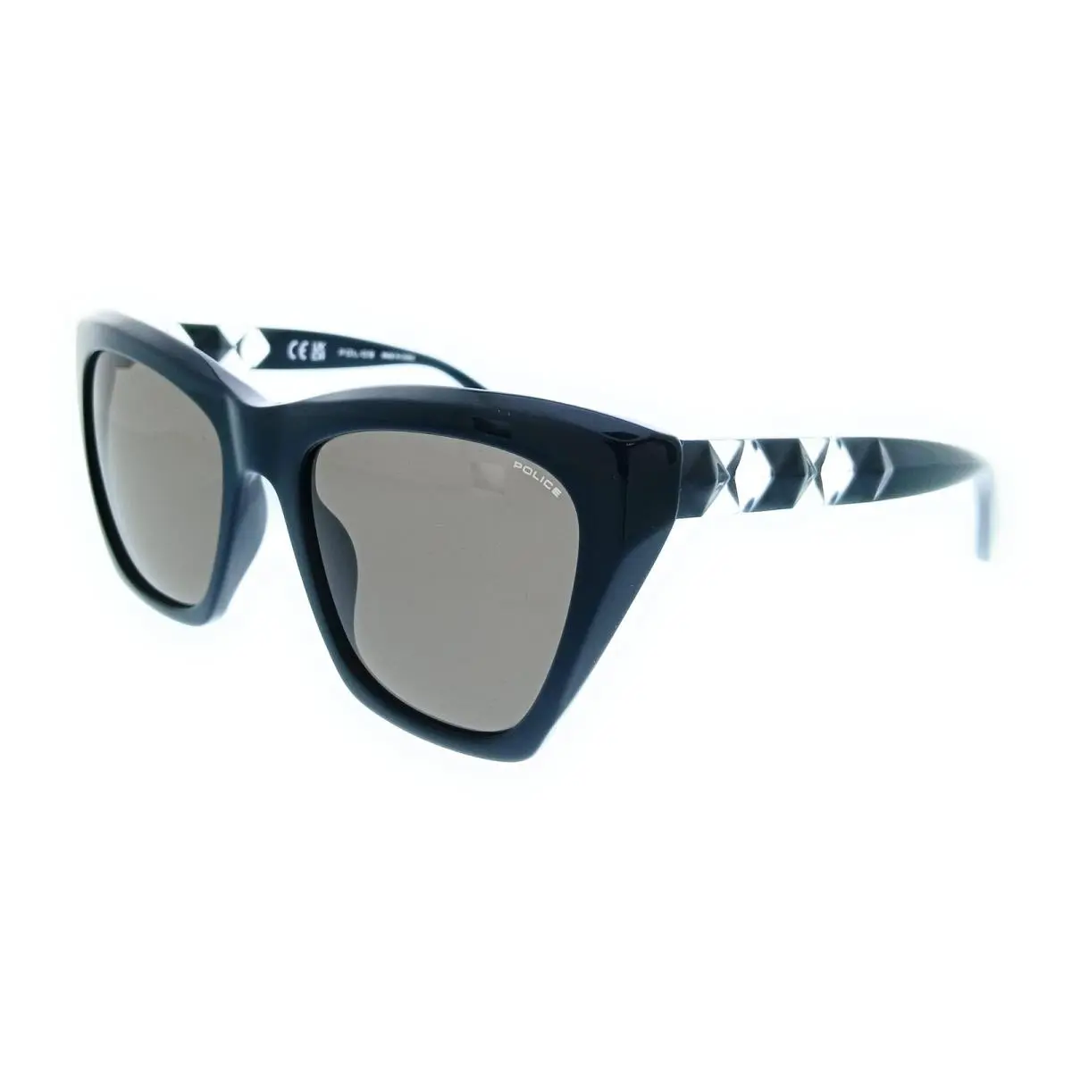 Police PLL36 06WT Green Square Womens Sunglasses