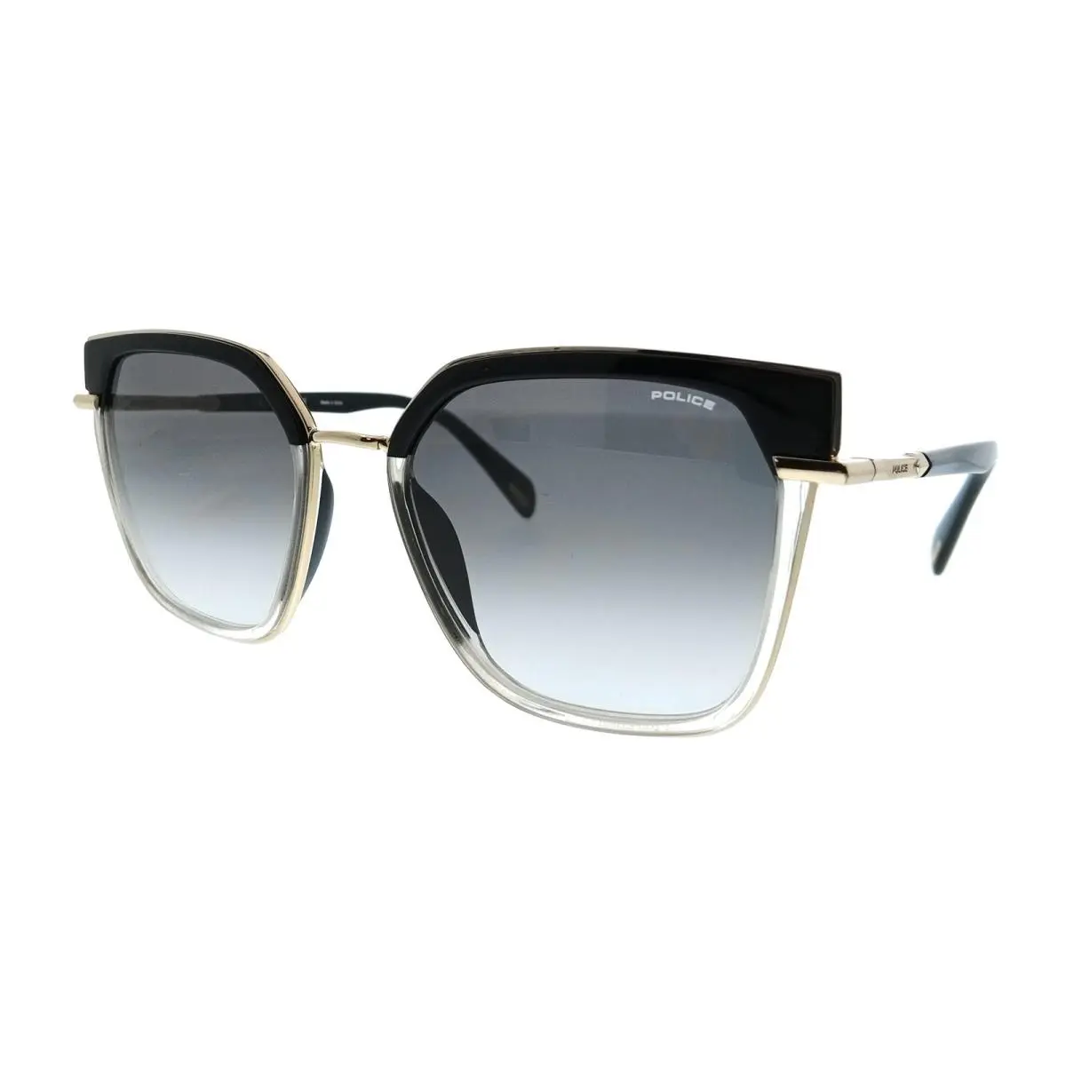Police PLG24 300 Shiny Rose Gold Square Womens Sunglasses