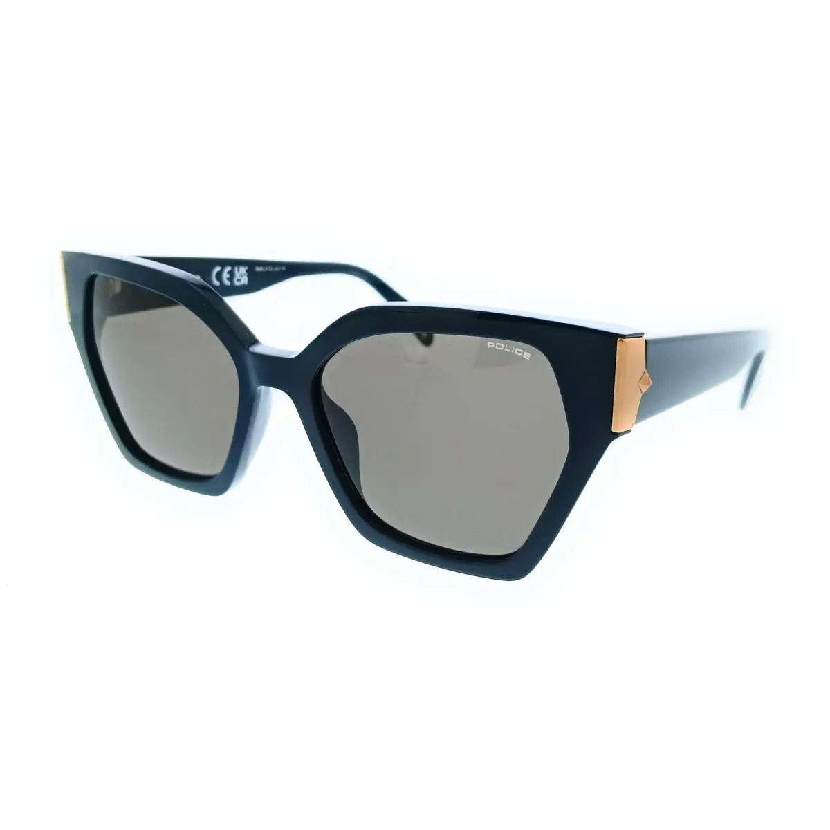 Police PLL34 06WT Green Square Womens Sunglasses