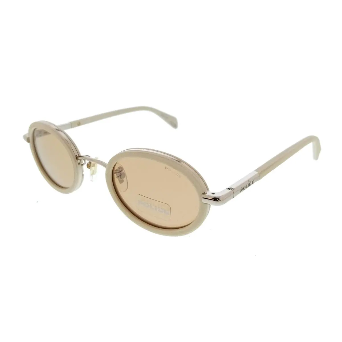 Police PLA21 594G White Oval Womens Sunglasses
