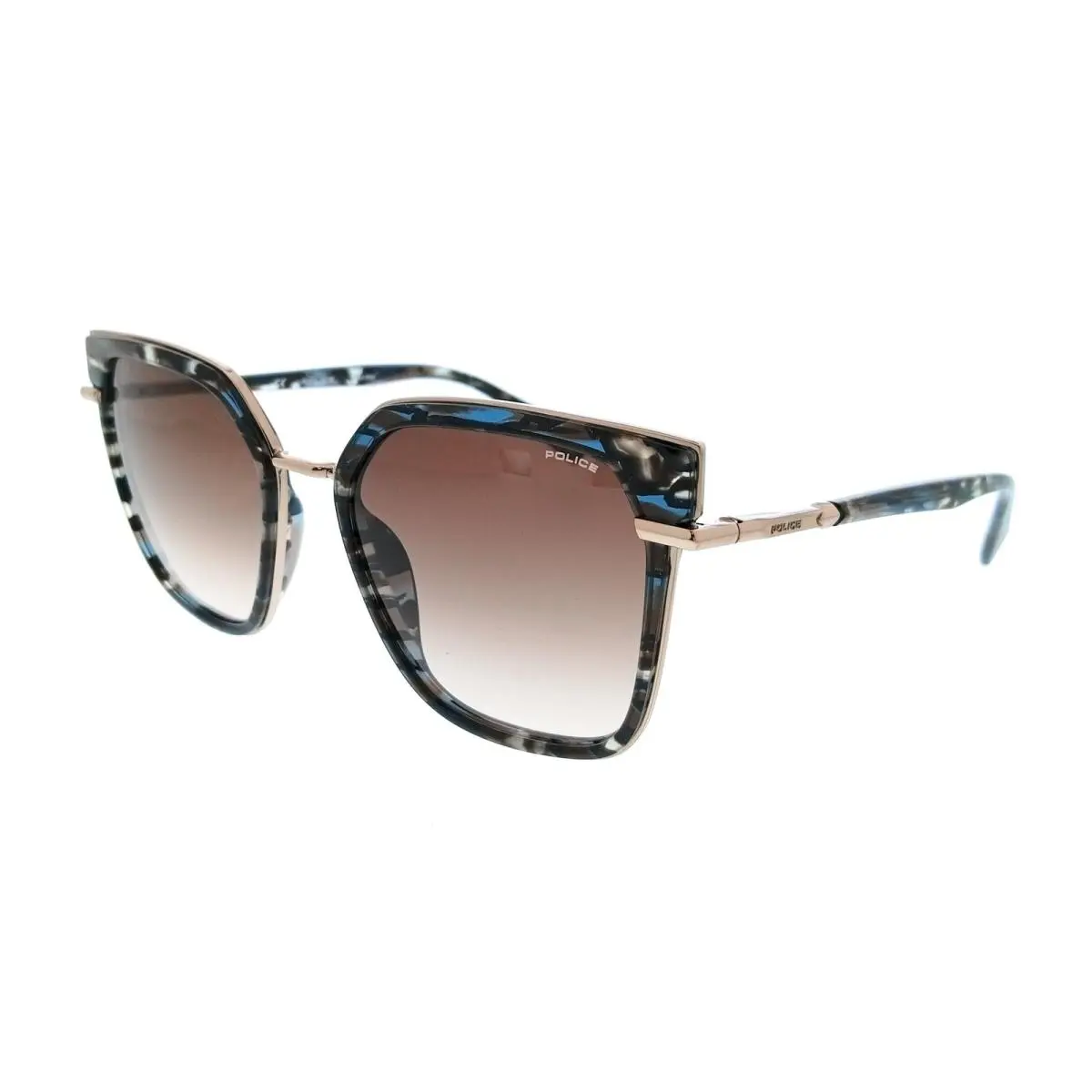 Police PLG24 08FE Shiny Camel Square Womens Sunglasses