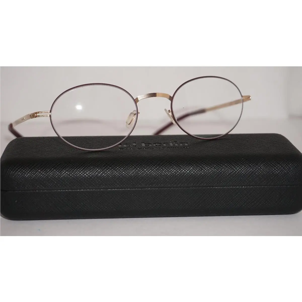 IC Berlin Eyeglasses Osure Round Bordeaux Rose Gold 53 16 145
