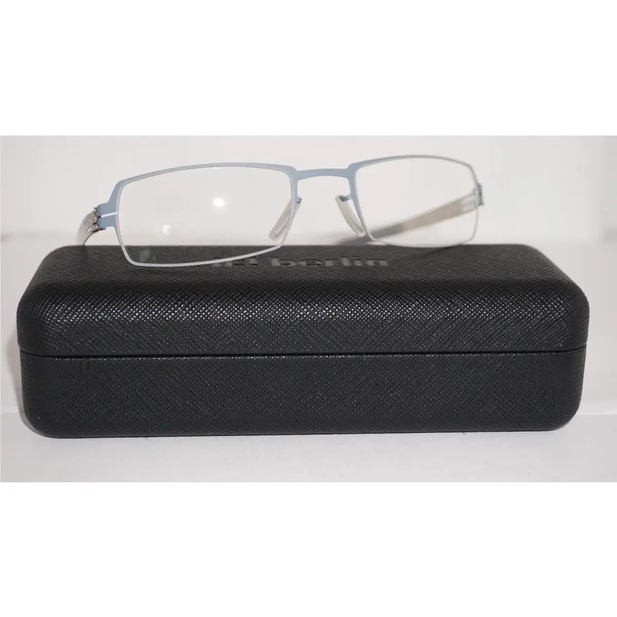 IC Berlin Eyeglasses David B Half Rim Taubonblau Peas 55 19 135 by ic! berlin