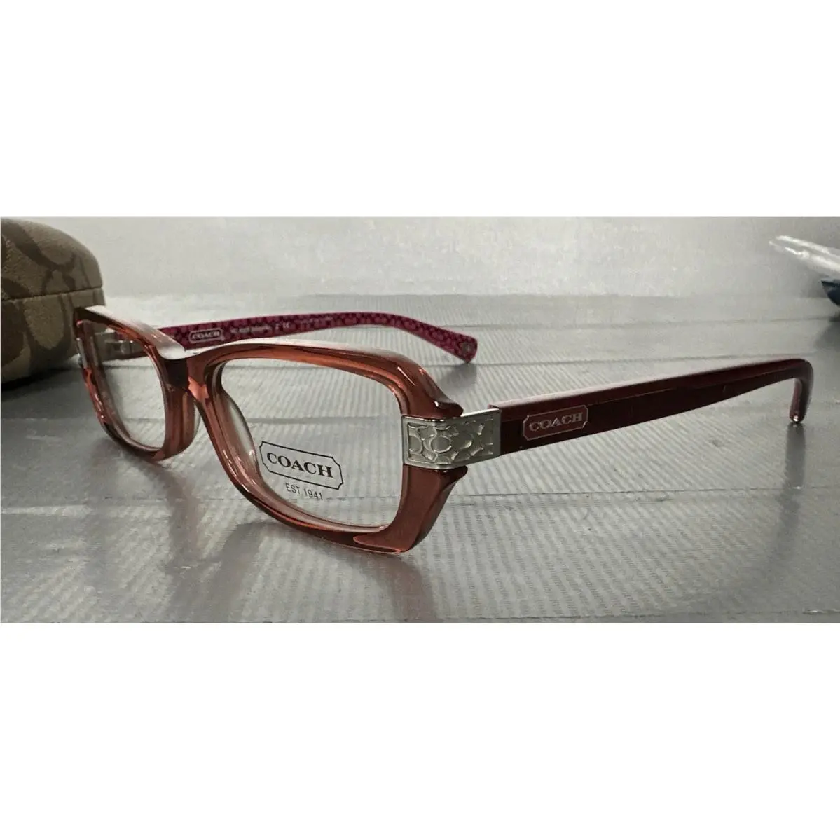 Coach Virginia 5032 Burgundy Eyeglasses 51-17-135