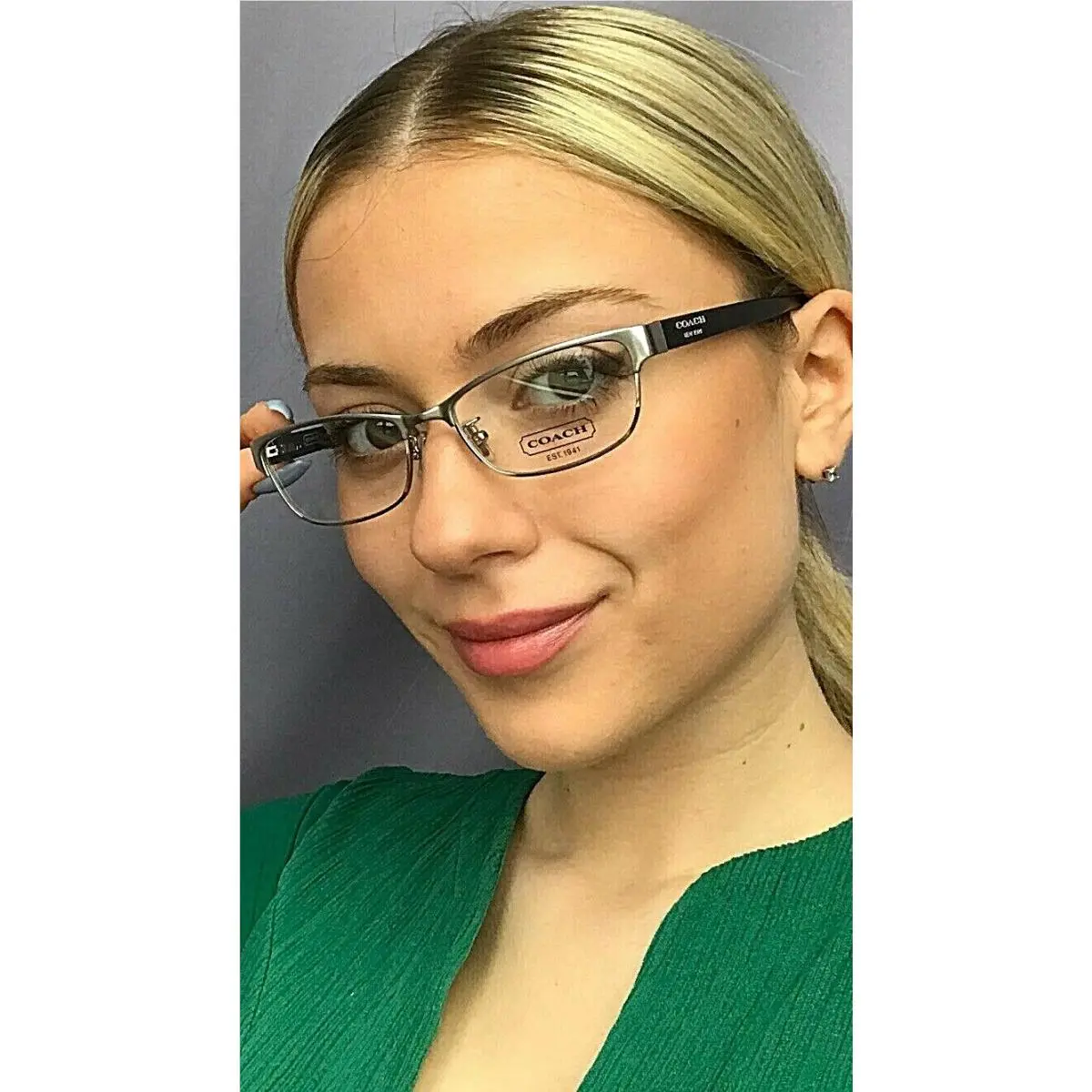 Coach HC5339127 53mm Cat Eye Silver Women`s Eyeglasses Frame
