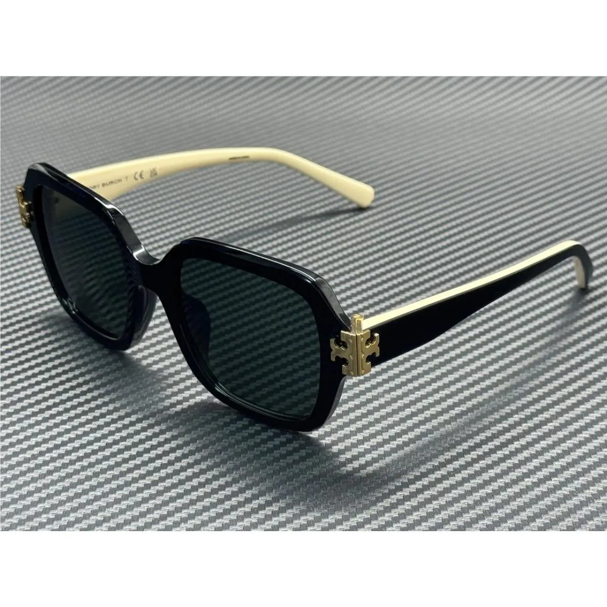 Tory Burch TY7231U 170987 Black Dark Grey Women`s 51 mm Sunglasses