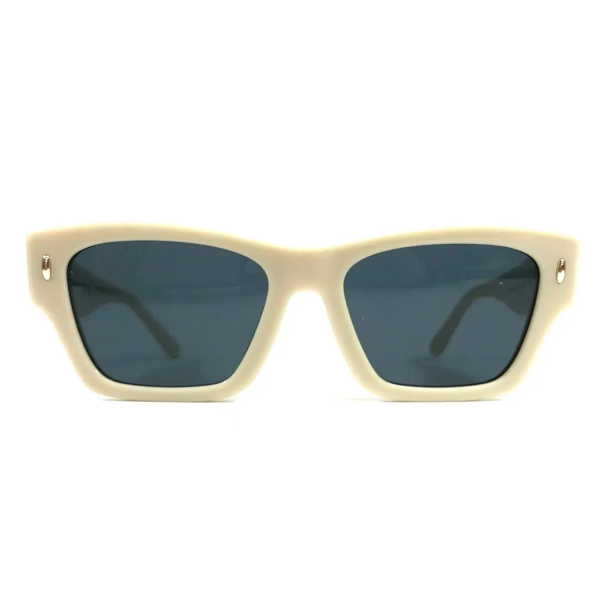 Tory Burch Sunglasses TY7169U 1947/87 Beige Cat Eye Frames with Dark Blue Lenses