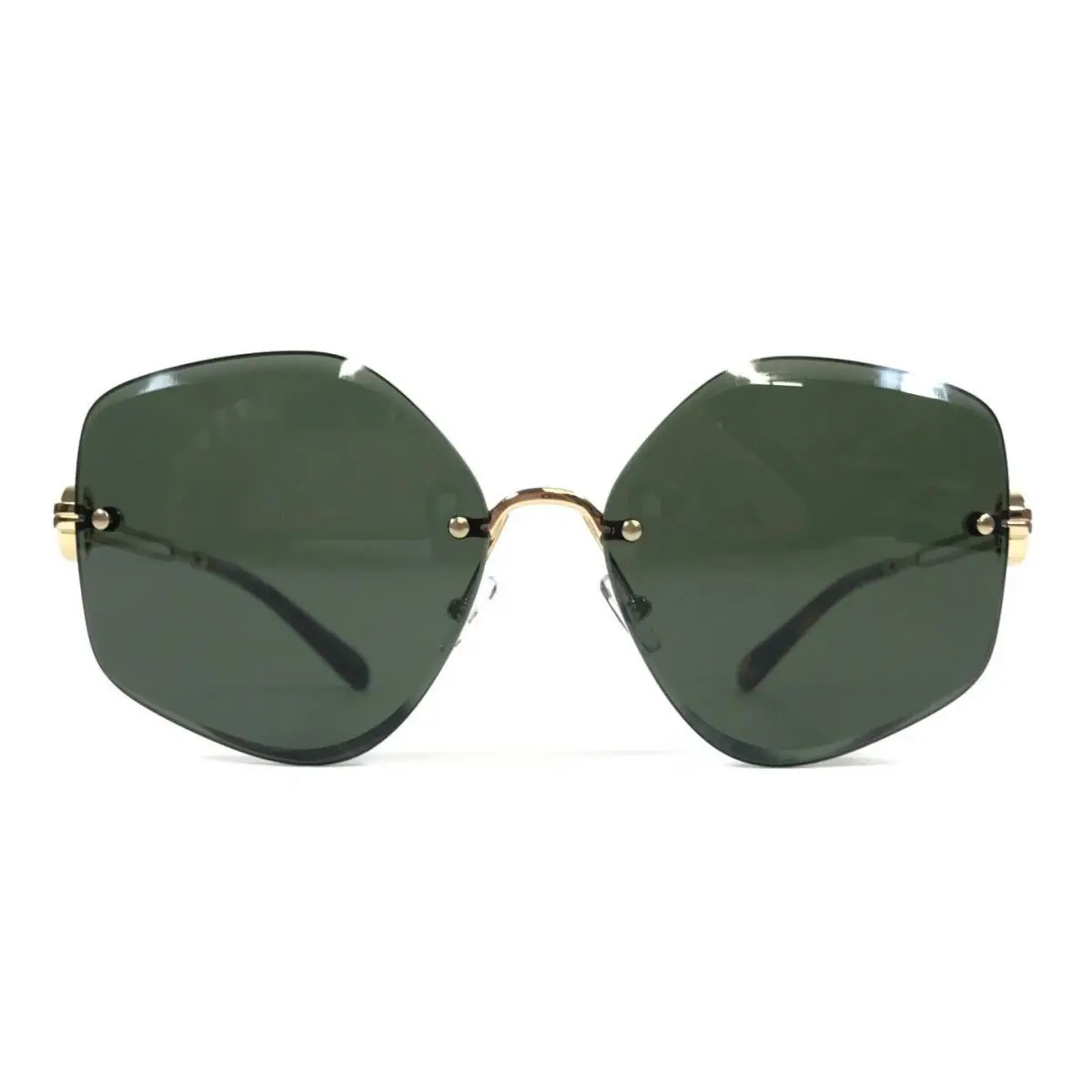 Sunglasses TY6111 334371 Shiny Gold Butterfly with Dark Green Lenses by Tory Burch